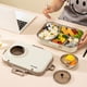 thumbnail image 4 of 1400ml Stainless Steel Bento Lunch Box For Kids And Adults Stackable Containers With 4 Compartments, 4 of 4