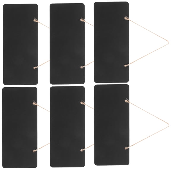 6Pcs Rectangular Hanging Chalkboard for Writing in Meeting Room and Coffee Shop
