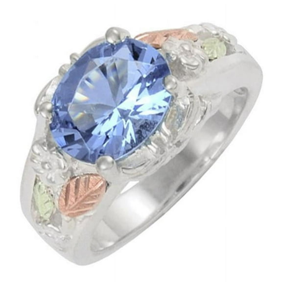 Landstoms MRL02683 080 Black Hills Gold Sterling Silver Traditional Ladies Ring - Size 8