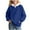 Blue, variant on SonxaHe Toddler Girls Hoodies and Sweatshirts Long Sleeve Casual Pullover Spring and Fall Hoodie Witn Pockets Black,Sized 2-3