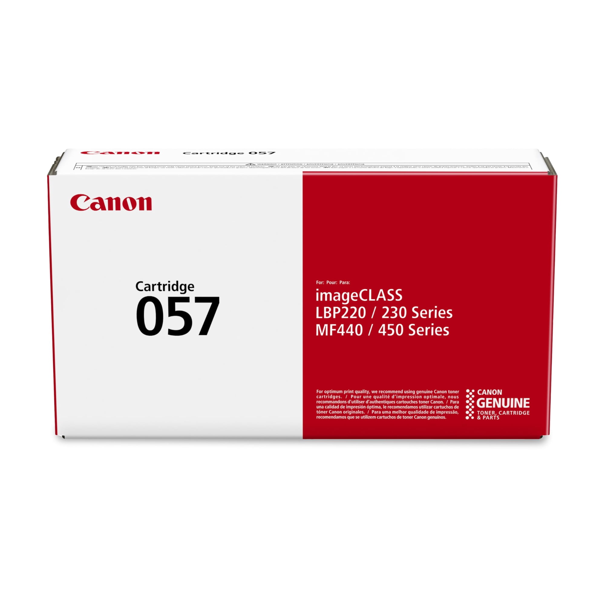 Canon 057 Black Toner Cartridge - Sold Without Manufacturer Warranty