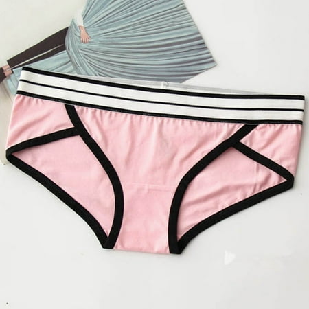 

Hunpta Underwear Women Comfortable Underwear Sports Bag Hip Wide Hem Briefs