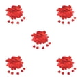thumbnail image 3 of bedienty Paper Scraps Plastic Material Color Retention Confetti Scramble Assortment Shape Resistant for Valentine's Day Red15mm 5Set, 3 of 6