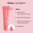 thumbnail image 3 of Bálsamo labial McoBeauty Glow Rose, nutritivo, vegano, libre de crueldad animal, 3 of 6