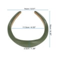 thumbnail image 3 of Unique Bargains 1 Pc Classic Elegant Irregular PU Headband for Women for Girls 6.30"x5.51" Green, 3 of 4