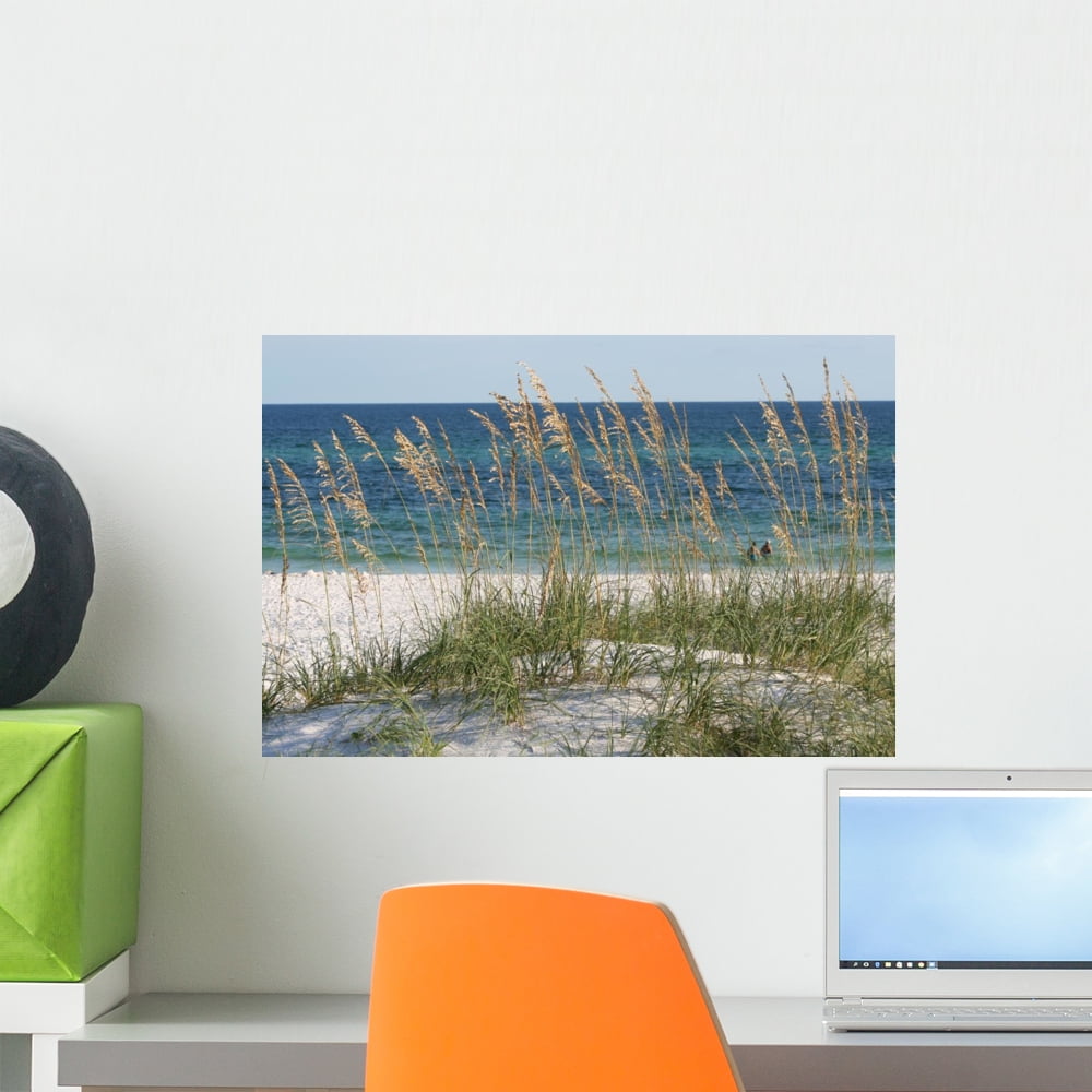 Sea Oats Beach Dune Wall Mural by Wallmonkeys Peel and Stick Graphic (18 in W x 12 in H) WM28987