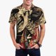 thumbnail image 1 of Balery Gothic Eastern Floral Skull Camisa Polo de Hombre con Estampado, de Manga Corta y Tejido Medio, Camisa Tipo Golf Polo-Small, 1 of 6