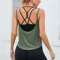 thumbnail image 3 of Aayomet Sports Bras for Women Sports Bra for Women Padded Medium Support Criss Cross Strappy Bras Seamless High Impact Yoga Exercise Athletic Bras (Blue,L), 3 of 6