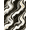 Black White Gold, Pattern 19, variant on ODIKA 8'x10' Washable Area Rug Durable, Non-Slip Border Swirl Inlay Veined Streaks Flow Symmetrical Abstract Vein Refined for Living Room, Under Sectional, Family