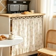 thumbnail image 6 of Ruffled Oven Cover with Adjustable Tie,Instant Kitchen Makeover for Rental Apartment,Waterproof Stove Skirt for Baking Grilling,30x22 in, 6 of 6