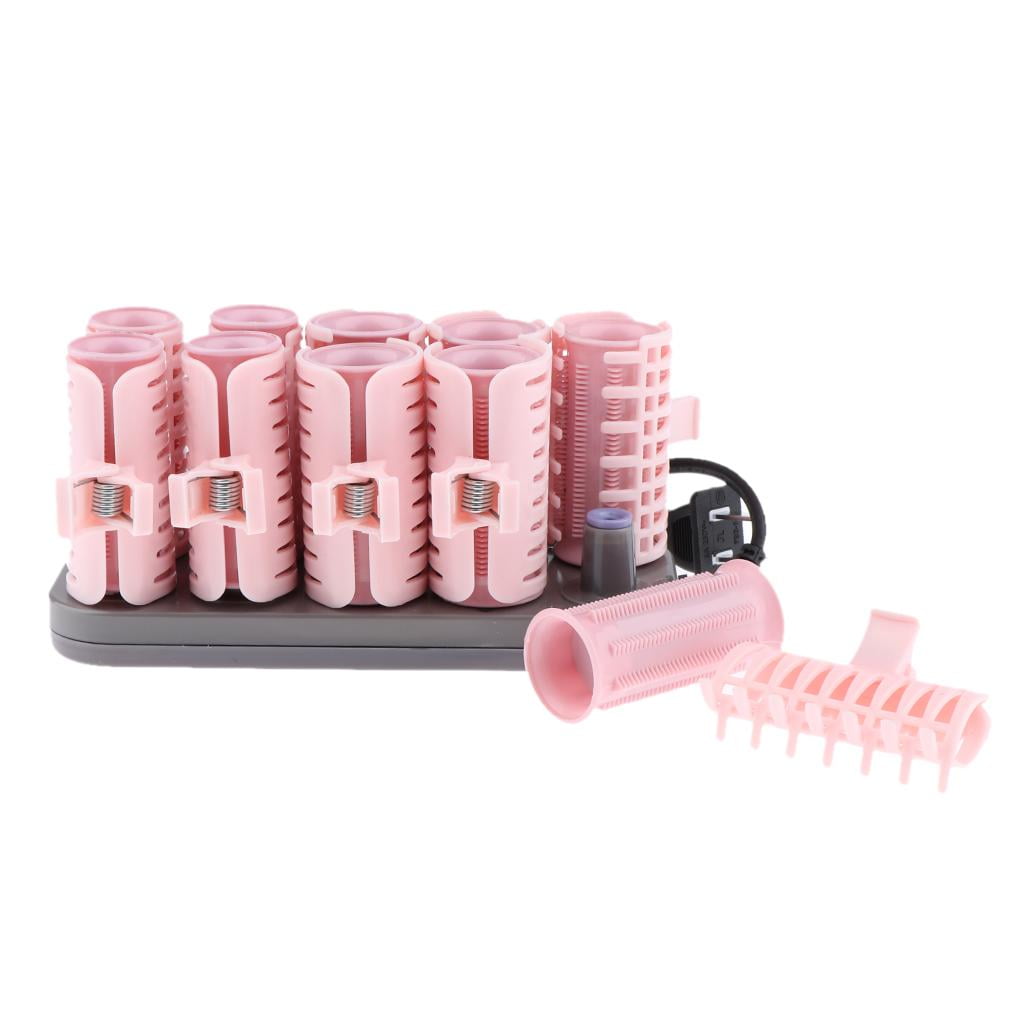 10x Electric Instant Heat Roller 2-Size Hot Rollers with Heated Clips Hair Rolling Curlers Styling Travel Hot Rollers Hair  DIY  Curler Roller Beautiful Hairstyle