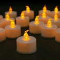 thumbnail image 5 of 12PCS Flameless LED Tea Lights Canadles Realistic Flickering Warm Yellow Battery Operated LED Tea Lights Candles. Ideal for Parties, Weddings, Birthdays, Festival Celebration, 5 of 6