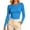 A Blue, variant on Akmaiox Fall Slim Shirts for Women Stretchy Long Sleeves Round Neck Pullover Tee Shirts Casual Lightweight Going Out Basic Tops