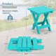 thumbnail image 2 of Mesa auxiliar plegable para exteriores LUE BONA Small Aruba Blue, 2 of 7