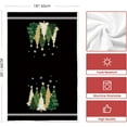 thumbnail image 6 of SOME THING Black Xmas Tree Merry Christmas Kitchen Towels Dish Towels, 18x26 Inch Farmhouse Star Holiday Winter Decoration Hand Towels Set of 2, 6 of 6