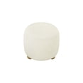 thumbnail image 6 of Lifestyle Solutions Genoa Round Ottoman, Snow White Fabric, 6 of 6