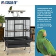 thumbnail image 2 of Prevue Pet Products Signature Select Series Wrought Iron Bird Cage Black Hammertone, 2 of 10