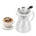 thumbnail image 4 of Drip Glass Coffee Maker, Easy Cleanup Reusable Safe Coffee Pot  For Home For Coffee Shop For Kitchen, 4 of 8