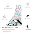 thumbnail image 3 of YFYANG Adult Microfiber Quick Dry Bath Towels, Colorful Line Texture Beach Towel, Home Camping Travel Essentials, 31.5" x 63", 3 of 9