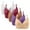 A13 Multicolor, variant on 5-Pack Comfort Lounge Bras for Women Wireless Ribbed V Neck Lightly Lined Bralette for Everyday Wear Seamless Plunge Push Up Sleeping Top with Cute Front Bow