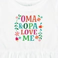 thumbnail image 4 of Inktastic Oma and Opa Love Me Girls Baby Dress, 4 of 5