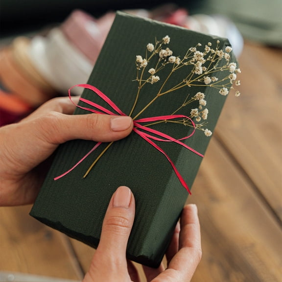 WEUVEB Rustic Raffia Paper Ribbon for Wrapping and Crafts Assorted Colors Soft Texture