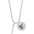 thumbnail image 1 of Delight Jewelry Silvertone Small hope Script Silvertone Script Initial Disc - C - Charm Necklace, 20"+3", 1 of 4