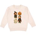 thumbnail image 2 of Inktastic Adorable Halloween Witch Vampire Ghost Pumpkin Kids Toddler Sweatshirt, 2 of 4