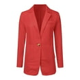 thumbnail image 4 of Siilsaa Womens Work Clothes Blazer Jackets for Women Work Casual Office Long Sleeve Fashion Dressy Business Outfits Red,L, 4 of 5
