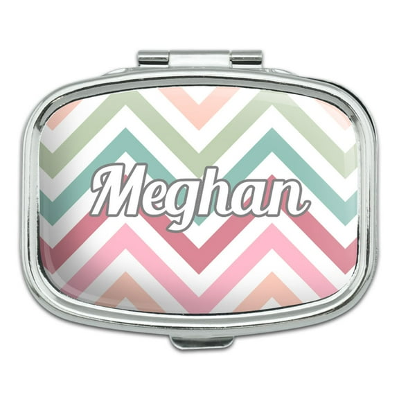 Female Names - Meghan - Rectangle Pill Box