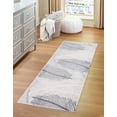 thumbnail image 3 of Unique Loom Finsbury Collection Area Rug - Camilla (2' x 9' 10" Runner Gray/Ivory), 3 of 12