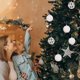 thumbnail image 4 of Christmas Decorations 6 Piece Flocked Christmas Balls Christmas Decoration SetMultiple Styles Of Christmas Tree Decorations Can Also Be Used For Other Party, 4 of 6
