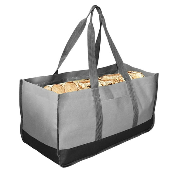 7829 Firewood Storage Bag Canvas Outdoor Camping Wood Log Carrier Match Bag