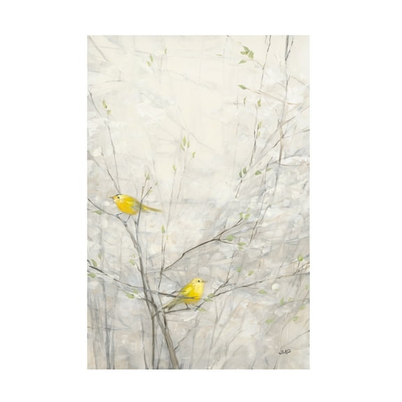 Julia Purinton 'Birds in Trees II' Canvas Art