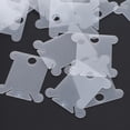 thumbnail image 2 of Noref Floss Bobbins,300Pcs Floss Bobbins Plastic Transparent Stitch Winding Plate Embroidery Tools, 2 of 8