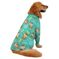 thumbnail image 4 of HDE Dog Pajamas One Piece Jumpsuit Lightweight Dog PJs Shirt for S-3XL Dogs Monkeying Around 2XL, 4 of 7