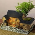 thumbnail image 4 of Ovzne With Light Rural Old House Small Model Desktop Garden Living Room Gift On Clearance, 4 of 8