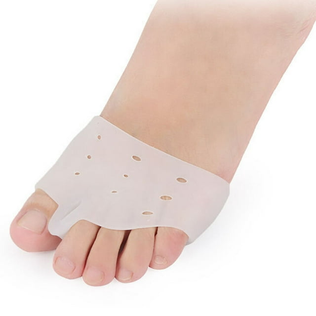 Almohadillas metatarsianas para medio dedo, amortiguación para el alivio del juanete, material transpirable, diseño ergonómico, para estar de pie, soporte para el arco, acolchado suave,
