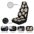 thumbnail image 5 of Uorisanigo Daisy Car Seat Covers Elastic Fabrics Waterproof Car Seat Cover Easy to Install Auto Interior Accessories 2 Pcs Set for SUV, Vans,Sedan,Truck, 5 of 7