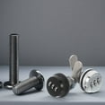 thumbnail image 4 of GOOHOCHY 2Pcs Combination Cam Lock For Cabinets Silver Alloy Security Lock For Adults, 4 of 8