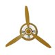 thumbnail image 2 of Adorno de pared con forma de cabeza de avión, accesorio decorativo de hierro para pasillo interior. Amarillo, 2 of 7