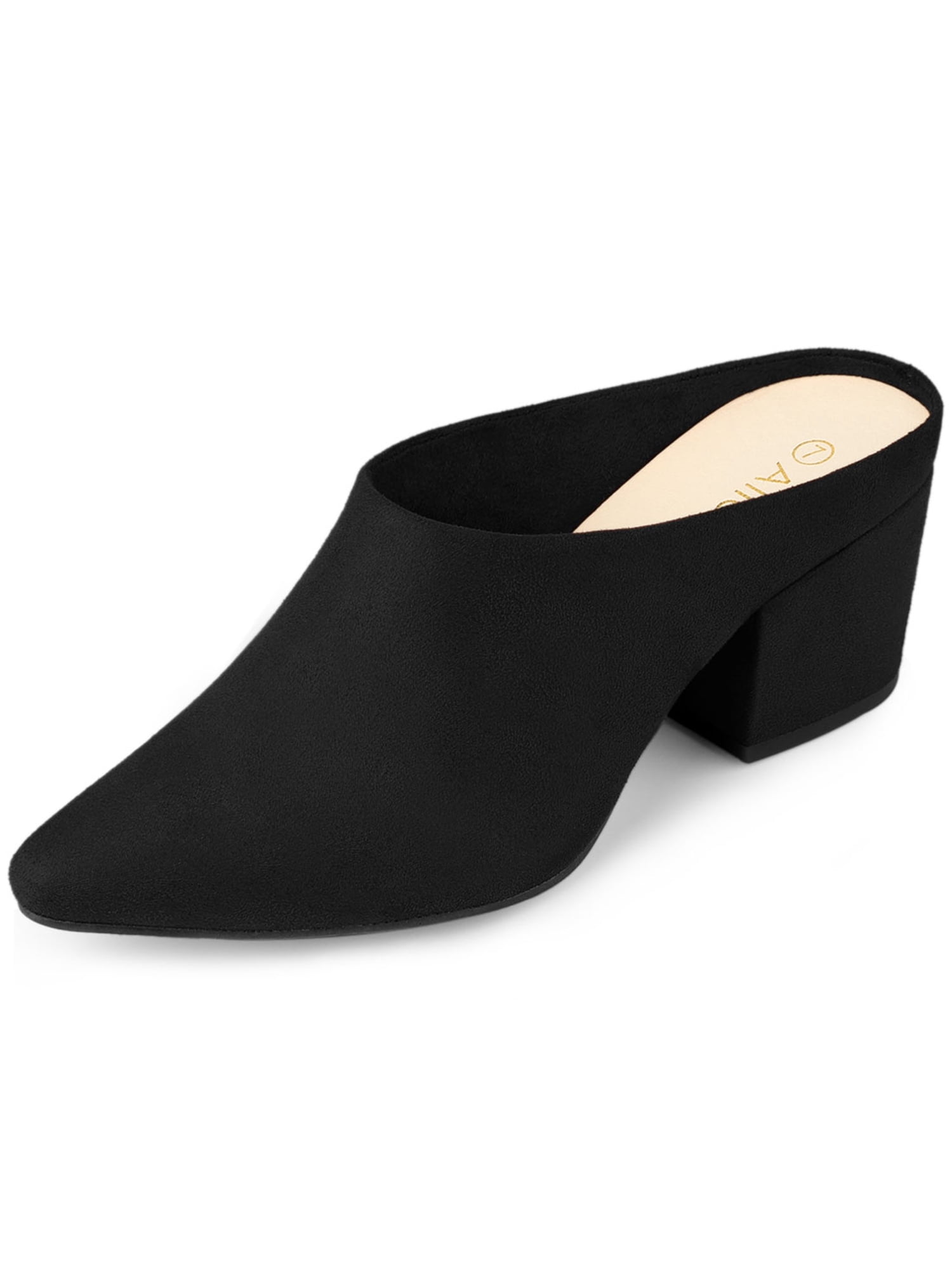 slip on block heels