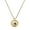 Gold, variant on Silver-tone Black Spider on Web Spinner - Class of 2026 Affirmation Ring Necklace, 23"