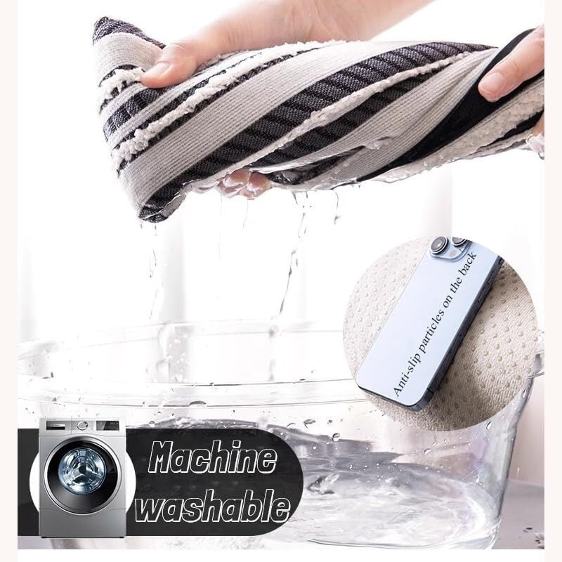 LKJYER Luxury Sectional Couch Cushion Cover for Furniture Protect,Washable Sofa Cover for Sofa,Striped Chenille Non-Slip Sofa Slipcover,Couch Protector for Dog