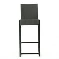 thumbnail image 3 of Cassidy Outdoor Wicker Barstools, Set of 4, Grey, 3 of 12