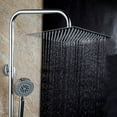 thumbnail image 3 of Vanity Art 8 Inch Square Rain Showerhead High Pressure Stainless Steel Rainfall Shower Head with Waterfall Full Body Coverage, Brushed Nickel Finished, 3 of 9