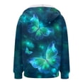 thumbnail image 7 of GEWSEY Women Butterfly Graphic Hoodies Y2K Full Zip Up Long Sleeve Fall Sweatshirts Drawstring Jackets (Light Green, XXL), 7 of 7