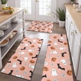 thumbnail image 2 of Pink Halloween Ghosts Bats and Pumpkins Kitchen Rugs Sets Of 3,Kitchen Runner Rugs Non Skid Washable,Decorative Kitchen Floor Mats for Kitchen,Sink,Laundry,17"x30"+ 17"x47" + 17"x59", 2 of 6