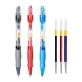 thumbnail image 4 of 13pcs Retractable Gel Pens Set 1008 0.5mm Black/Red/Blue Ink for Office School, 4 of 6