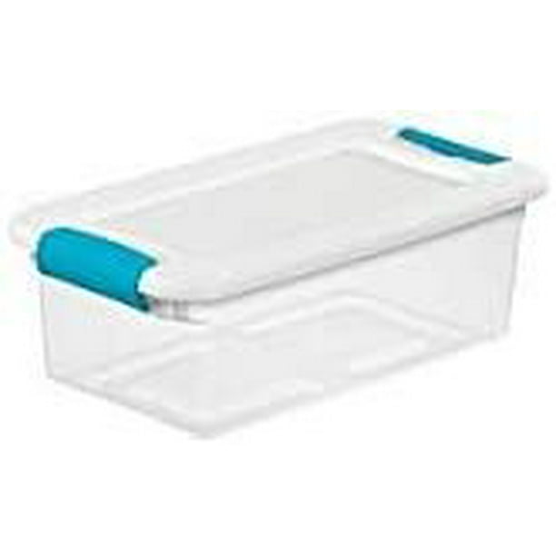STERILITE 14928012 Latching Storage Box, 6Qt. Quantity 12